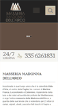 Mobile Screenshot of masseriamadonnadellarco.it