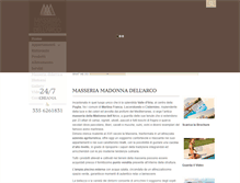 Tablet Screenshot of masseriamadonnadellarco.it